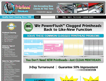 Tablet Screenshot of printheadcleaners.com